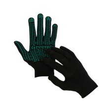 Gloves Kh/B Grade 10 6 threads size 9 PVC tread Greengo black weight 50 g. Kit
