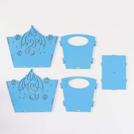 Basket “Dragon” Blue 18x12x14.5 cm (set of 5 parts)-4