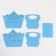 Basket “Dragon” Blue 18x12x14.5 cm (set of 5 parts)