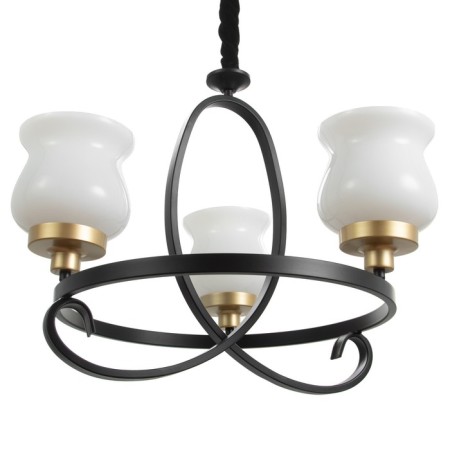 Cante "Country" 3x40W E27 black and gold 50x50x50 cm Bayerlux-1