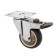 Furniture wheel Cappio d = 62, with a stop, rotary, soft move, tpr coating