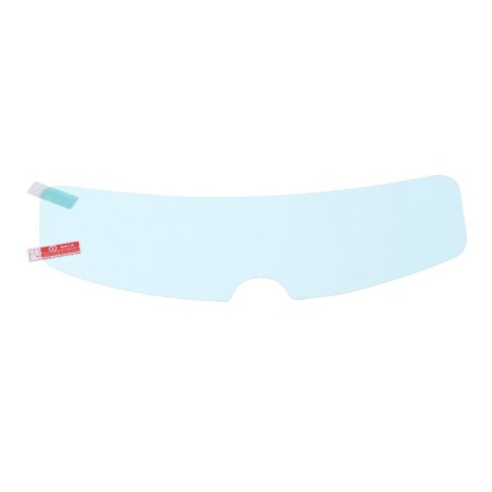 Protective film from fogging, 23.5 × 7 cm, on a motorcycle visor