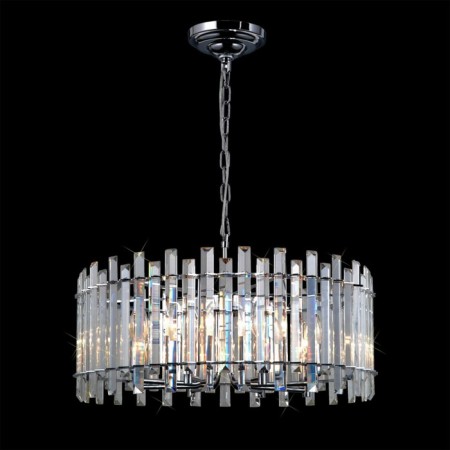 Suspendor Lamp Citilux "Ingvar" CL334181, 59x59x110 cm, 8x60W, E14, color gray-2