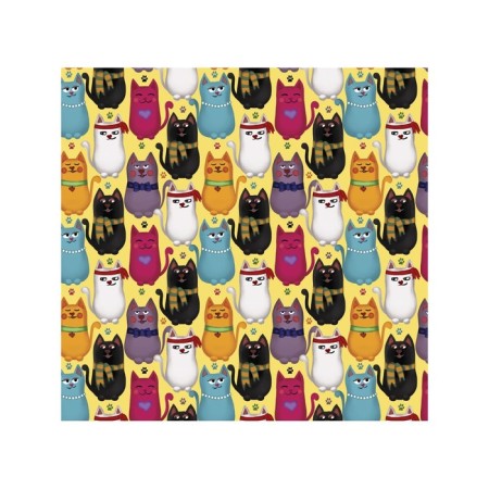 Organizer in a bath on suction cups “Stylish cats”, for storing toys and little things, size 33x39 cm-1