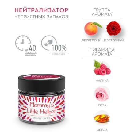 Aromatic candle in the Bank "Raspberry Dessert", Envisor Wax, 80 g-1
