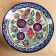 Largan Rishtan ceramics "Flowers", 42 cm, blue
