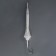 Umbrella - semi -automatic “lace” cane, 8 knitting needles, r = 40 cm, white/transparent color