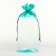 Cosmetic bag on the cord, the color is transparent/green