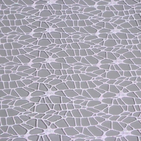 Flower packaging "Pautinka with glitter" white 48 cm x 4.5 m-3