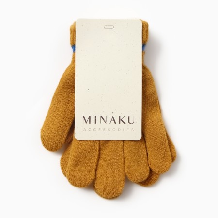 Children's gloves minku, sandy color, 15 cm-3