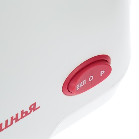 Electric meat grinder "Aksinya" KS-21, 2000 W, reverse, 4 nozzles, white-red-1