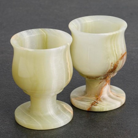 Set of glasses "Grace", 2 pcs 5x7.5 cm, onyx