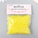 Set of beads "needlework" plastic, diameter 3 mm, 25 g, yellow