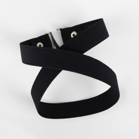 Shoe strap, textile, 43 ± 0.5 cm, 15 mm, 2 pcs, black color-2