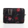 Cosmetic bag with lightning, black color