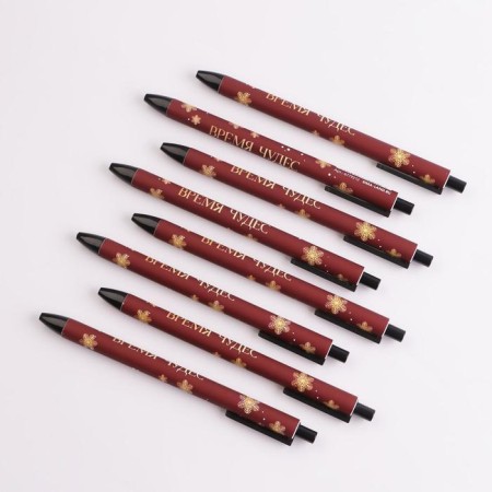 Pen “Miracles Time”, soft-tach plastic, blue paste, 0.7 mm-1