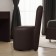 Rondel chair, 500 × 550 × 915 mm, eco -leather, color bitter chocolate