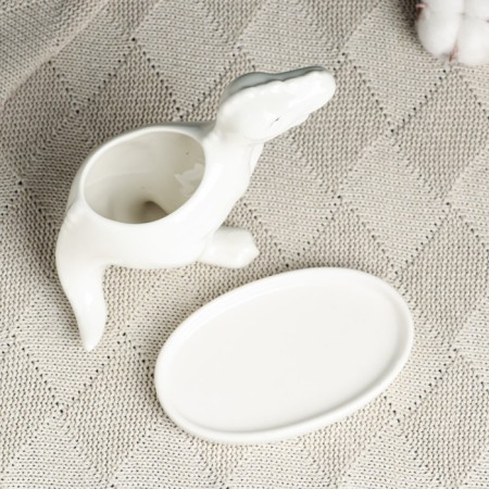Pot "Tirex" White, 14x6.5x11cm-3