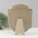Photo frame Polystone 10x15 cm "Vignette" Coffee with gold 16.5x2.8x21.5 cm