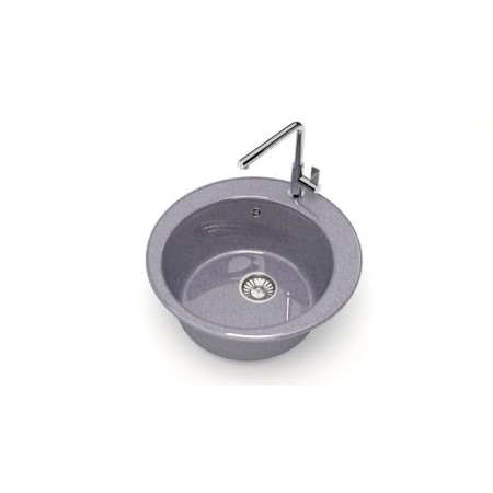 Glanz Kitchen Washing Cilest Victory L30g35, 475x475x180mm, glossy, Sredal, dark gray 69232