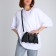 Youth bag with zipper, black color