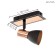 Lamp Barnham 1x3.3W GU10 Black 16.5x16.5cm