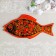 Groot board "Fish", 36 × 18 cm, Khokhloma