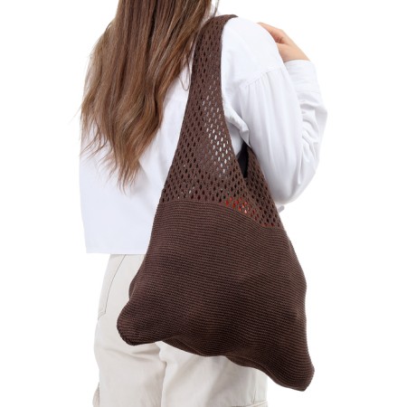 ALOSKA 38 x 62 cm, handle 22 cm, cell 0.5 cm, brown-2