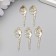 Decor for creativity Metal "Beauty with oblique" gold, rhinestones 3.5x1.2 cm