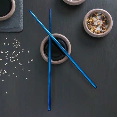 Bacchette sushi sticks, length 21 cm, blue color-2