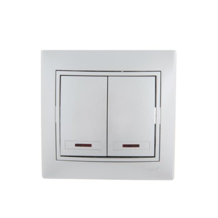 Switch Lezard 701-1010-112 mira, joint venture, 10a, 2 keys, color gray color