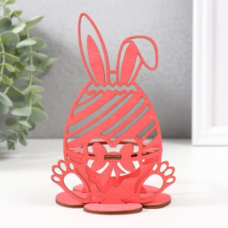 Claus "Bunny" 8.5x8.5x14.5 cm (set 4 parts) Coral-4