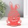 Claus "Bunny" 8.5x8.5x14.5 cm (set 4 parts) Coral