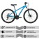 Bicycle 27.5 "Stinger Element Evo, Blue color, p. 16"
