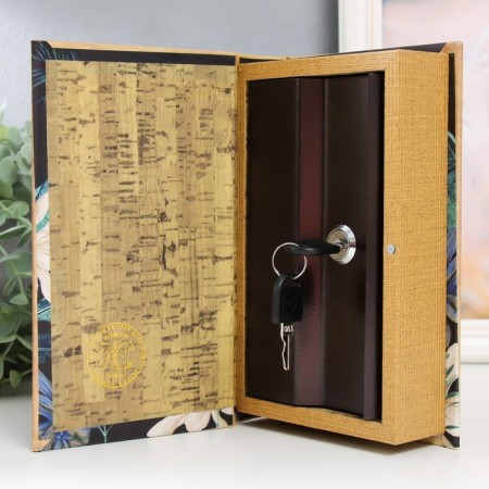 Safe Brush Tree leatherette "Wild Jungle" 21x13x5 cm-2