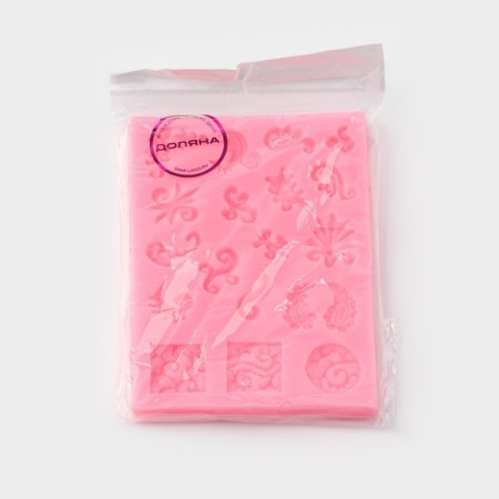 Mold Dolyana "Mix Patterns", Silicon, 13 × 9.5 cm, Mix color-5