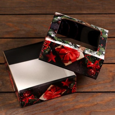 Gift box, lid is, "Magic Night", 14.5 x 14.5 x 6 cm-3