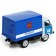 Metal machine "UAZ 452. Police", inertia, 1:43