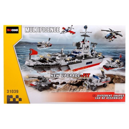 Block designer "Military cruiser", 739 parts-3