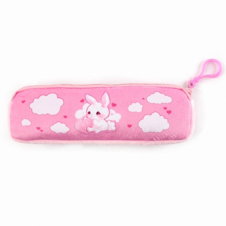 Baby plush backpack with an ANime Girl Penal, 24*24 cm, pink color-6