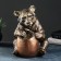 Piggy bank "Bear with a barrel" bronze, 27x24x28cm