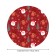 The tablecloth “Santa in snowflakes”, round, oxford, elastic band, size 140x140 cm, diameter 105-120 cm