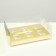 Box for 6 cupcakes, gold, 26.8 × 18.2 × 10 cm