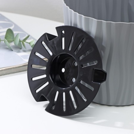 Kashpo for flowers with an insert “wave”, 2 l, d = 16 cm, h = 13.5 cm, color gray color-4