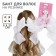 Outlet. Hair bow on elastic band, white, 6x25 cm, kitty Marie