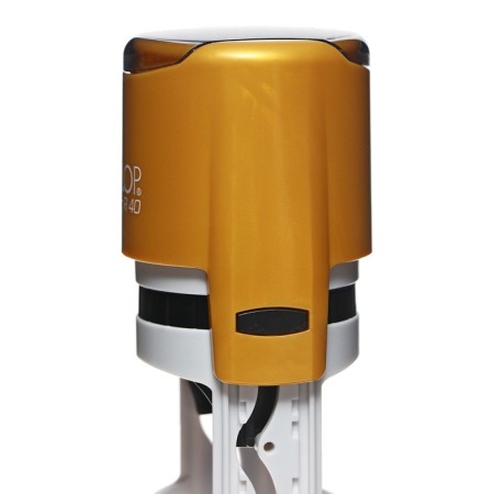Equipment for round printing automatic Colop Printer R40, diameter 41.5 mm, with a lid, golden housing-4