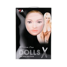 Infutal doll Toyfa Dolls-X Liliana, blonde, 2 holes, with vibration