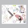 Stick plastic interior color "cat on a shelf under an umbrella" 45x60 cm