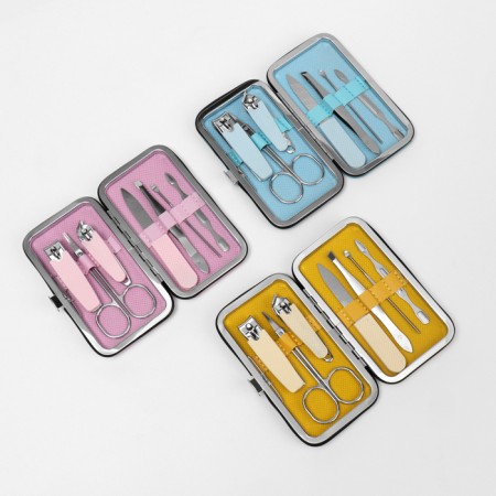 Manicure set "Juice", 7 items, in case, color mix-15
