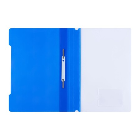 Calligrata, A4, 180 μm folder, 180 μm, business card pocket, transparent top, blue-8